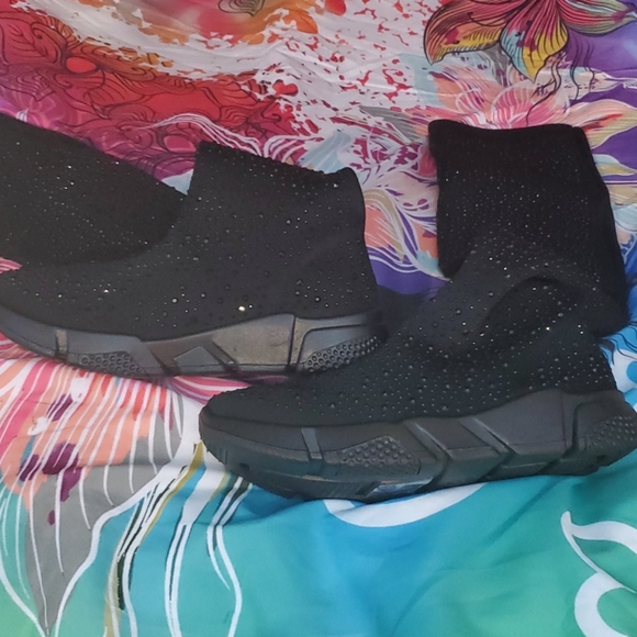 KNEE HIGH RHINESTONE SNEAKERS - Picture 4 of 15